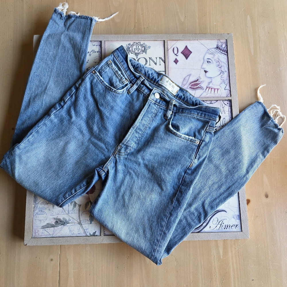 We The Free Slightly Distressed Skinny Jeans